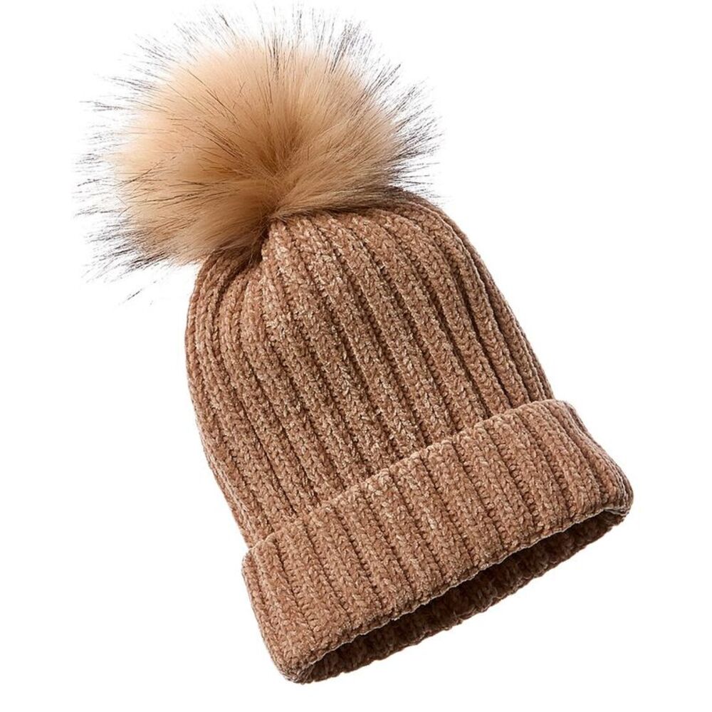 La Fiorentina Basic Knit Beanie, Brown